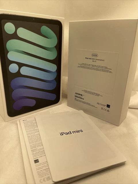 EMPTY BOX ONLY iPad Mini 6th Gen 64GB WIFI SPACE GRAY **NO IPAD** With Insert