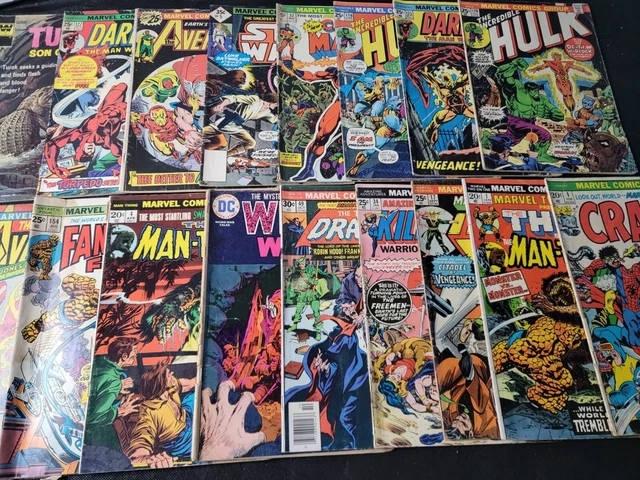 Bronze/Silver Age Comics   Lot Of 16  Low Grade   Hulk, Avengers, Star Wars