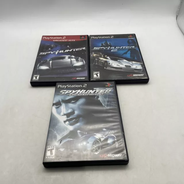SPY HUNTER 1 2 3 (Sony PlayStation 2 PS2) Game Lot Trilogy Tested