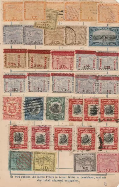Used Panama Collection On An Old Approval Page - SEE!!!