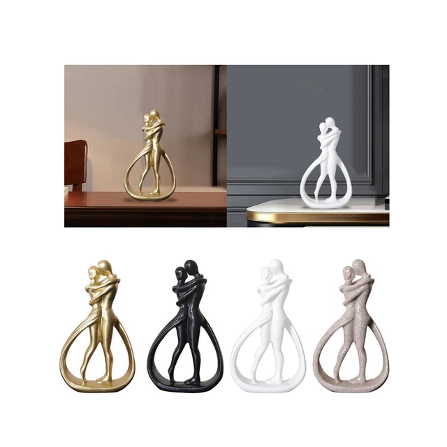 Figurine abstraite de Couple câlin, artisanat pour armoire d'entrée,