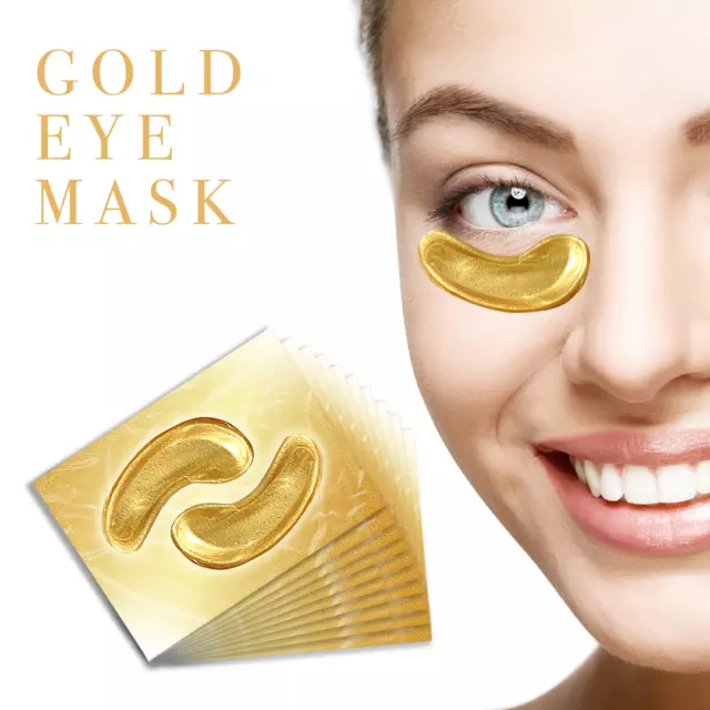 Gold Collagen Eye Mask Peel Off Wrinkle Anti Aging Puffy Treatment Mask Uk Sell