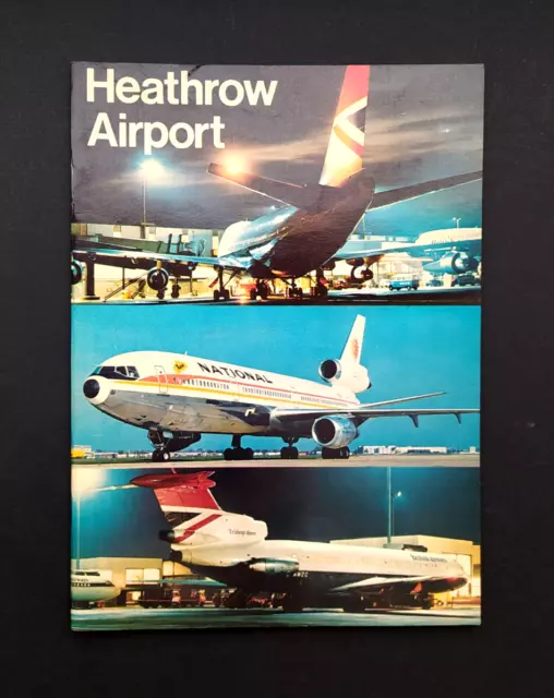 Vintage Heathrow Airport Presentation Booklet - Brochure London  England 1974