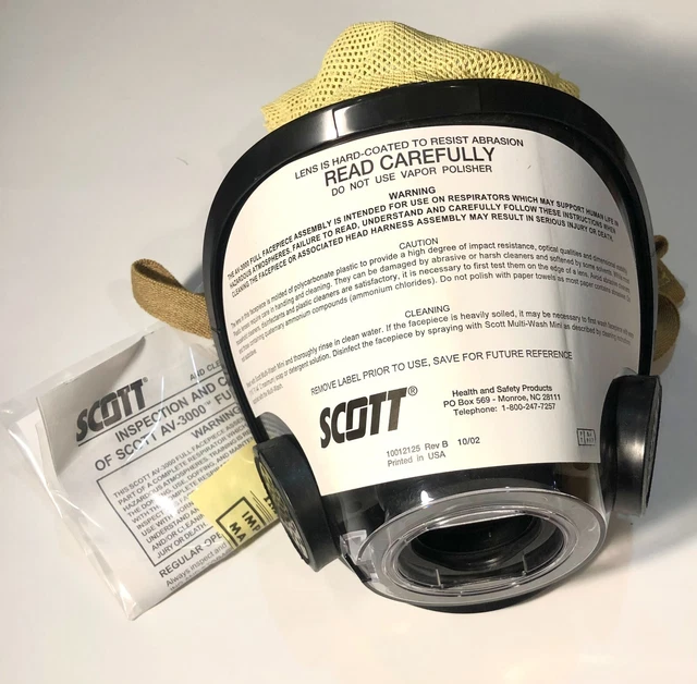 BRAND NEW SCOTT AV3000 SCBA Full Face Respirator Mask Medium