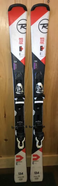 134 cm Rossignol Experience rockered skis bindings