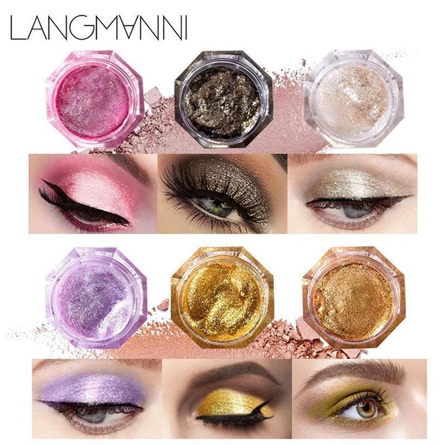 LRXIYODE Magnetische Make-up Palette Leer - Mit Spiegel Für Lidschatten & Rouge