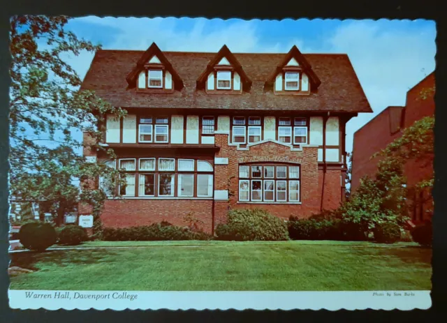Vintage Postcard Warren Hall Davenport College Grand Rapids Michigan