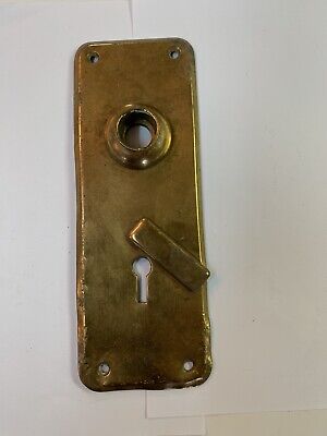 Vintage Antique Brass Door Facing With Keyhole Cover Architectural Salvage
