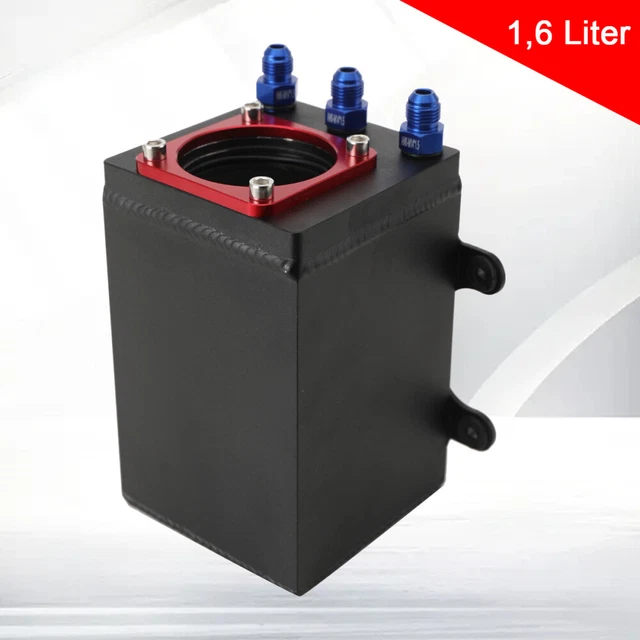 Serbatoio catch benzina 1,6 litri alluminio serbatoio carburante turbo - NERO