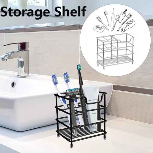 Steel Kitchen Organizer Stand Toothbrush Holder Storage Rack Vanity Countertops