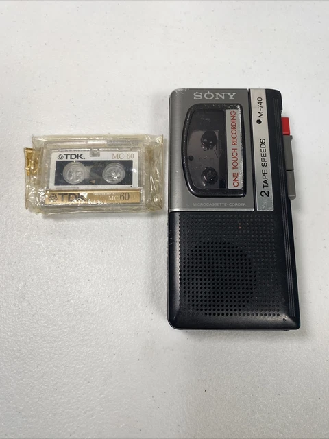 Handheld Sony Micro Cassette-Corder Tape Recorder M-740 As Is FOR PARTS *Read