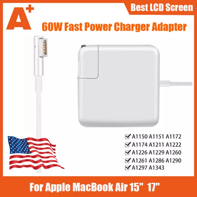 Power Adapter Charger For 60W Macbook Pro 15" 17'' 2009 2010 2011 2012 L-Tip