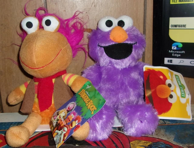 Fraggle Rock / Sesame Street Gobo & Elmo/Cookie Monster Plush Dolls Jim Henson