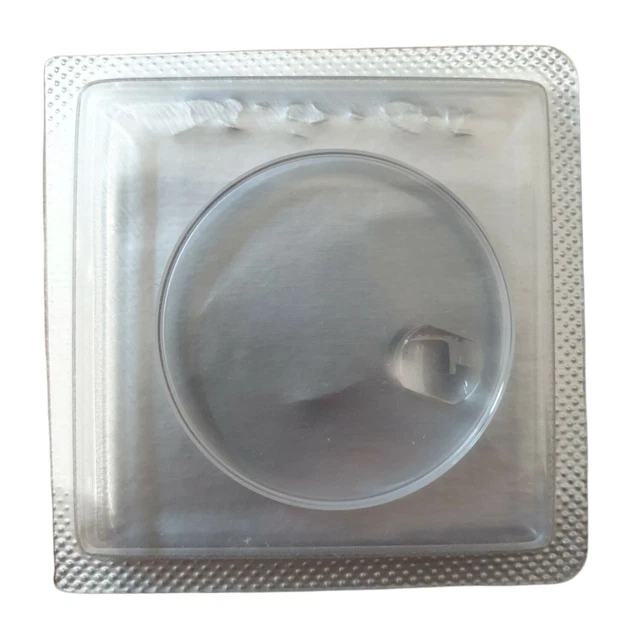 Verre montre étanche A F fond acrylique bague chromée 31.2mm