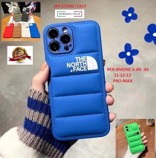 Cover Iphone X XR 11 12 13 14 Pro Max The North Face Puffer piumino Originale