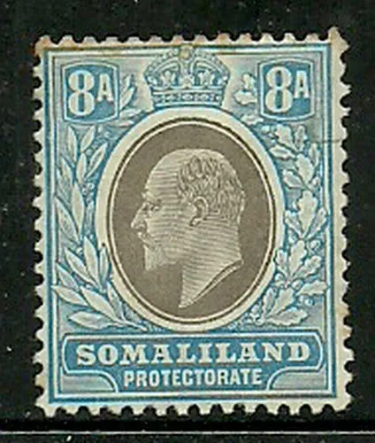 Album Treasures Somaliland Prot Scott # 34 8a Edward VII Mint Lightly Hinged
