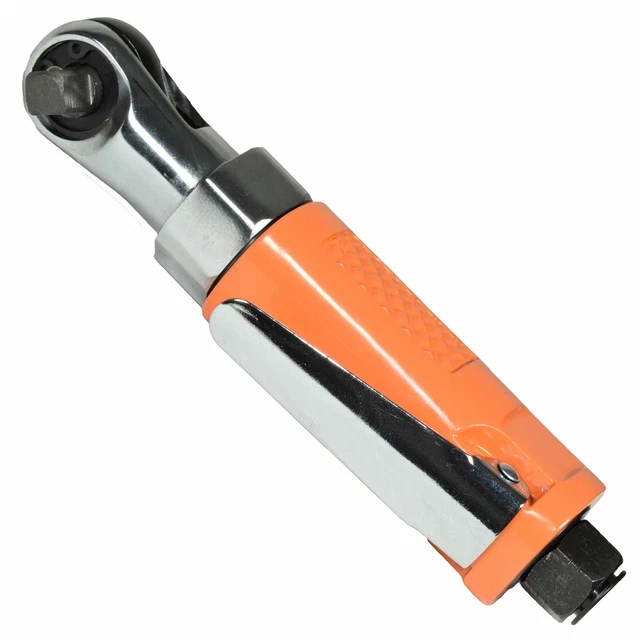 3/8" Drive Stubby Compact Air Ratchet Wrench Reversible Max Torque 25ft/lbs