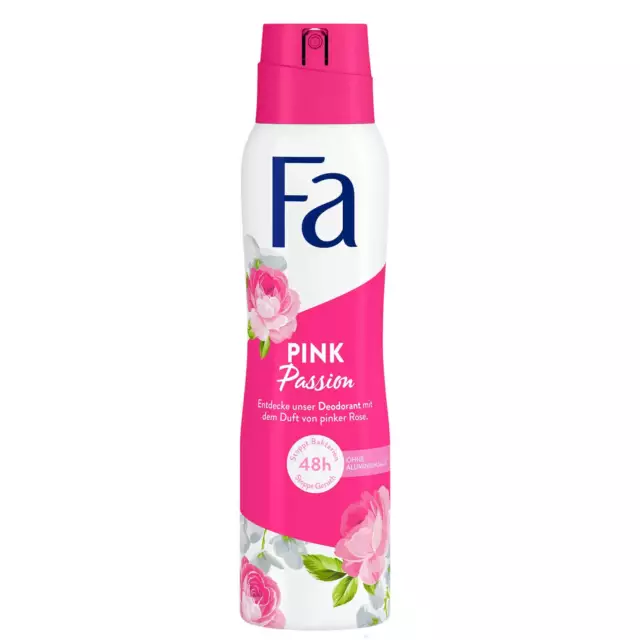 150ml Fa Rose Passion Parfum La Rose 0% Aluminium 48h Déodorant Arrête Bacteries