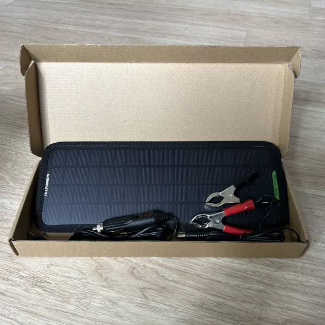Portable Solar Panel Car Boat Power Solar Panel Battery Charger New