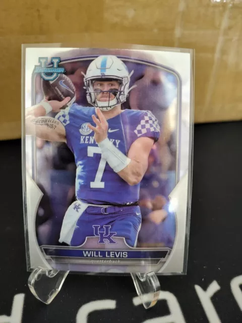 2022 Bowman Chrome University Will Levis Kentucky Wildcats Tennessee Titans