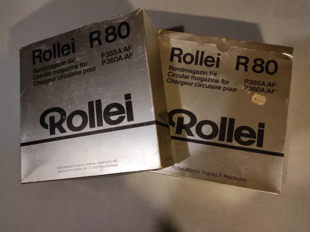 ROLLEI R80 - lot de 2 chargeurs magasins de diapositives pour projecteurs P355A