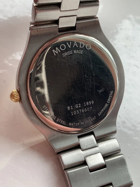 Orologio da uomo Movado Museum Fiero 81 G2 1899 bicolore oro e acciaio FWO 5