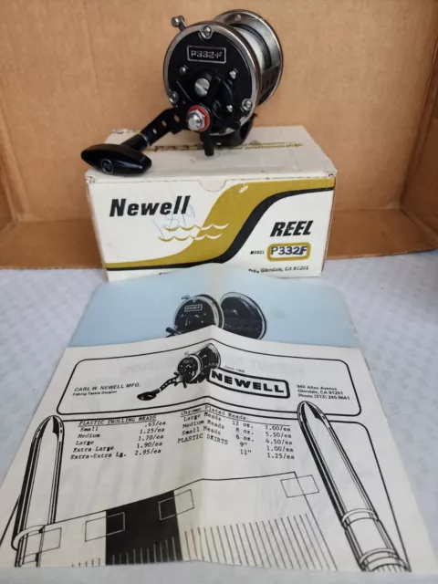 Vintage Newell P332-F Fishing Reel USA w/ Factory Box great Condition clean