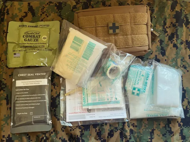 Survival Kit First-Aid-Kit (450pc) for Camping Hiking Military Emergency  Fishing
