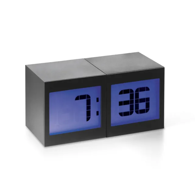 Philippi reloj de mesa TWO pantalla azul digital | despertador hidrómetro y termómetro