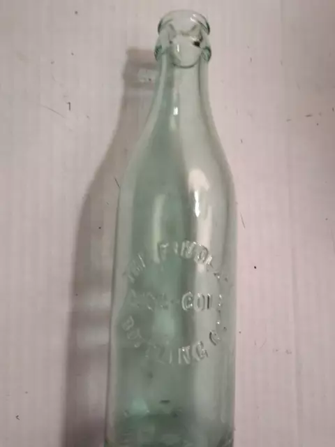 Findlay,Ohio- Coca-Cola Bottling Co. straight side aqua bottle