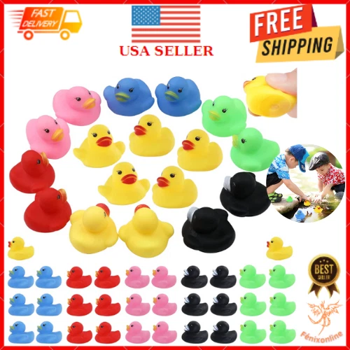50 PCS JEEP Rubber Ducks in Bulk Assorted Duckies for Ducking Cruise