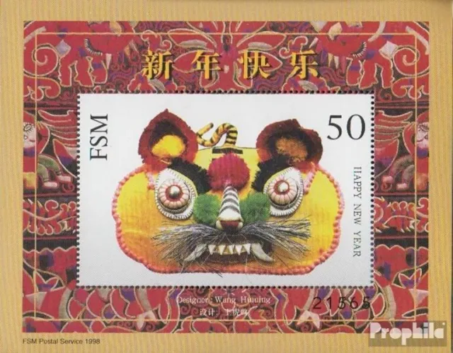 Mikronesien Block29 (kompl.Ausg.) postfrisch 1998 Chinesisches Neujahr