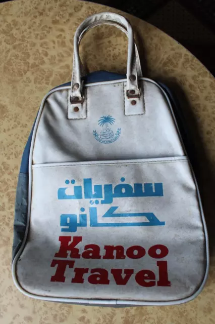 1970's Vinyl Travel Bag - Kanoo Tourist Tour Vintage Bahrain World Cup