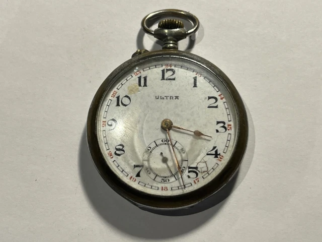 Montre De Poche Ultra à Réviser - Balancier Libre - Ne Tourne Pas - Unisexe