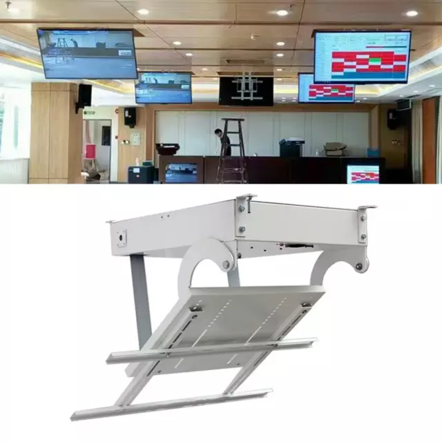 32"-70" Screen LCD TV Ceiling Hanger Electric Rack Bracket Remote Control TOP