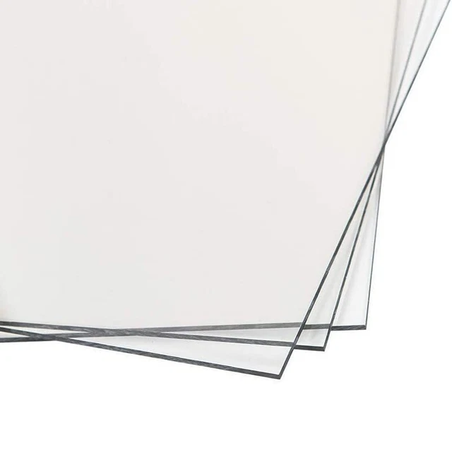 Clear Acrylic Sheet | 1/8" Thickness | 0.125" Thick Plexiglass | Cut: 12" x 4...
