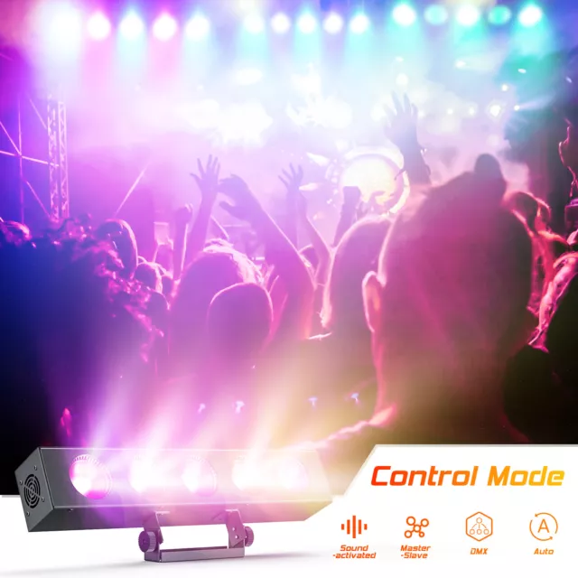 RGBW 150W LED Bühnenbeleuchtung COB Wall Washer Licht Bar DMX Disco Party Show 3