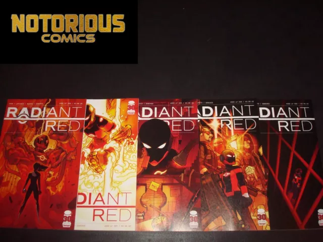 Radiant Red 1-5 Complete Comic Lot Run Set Image Collection