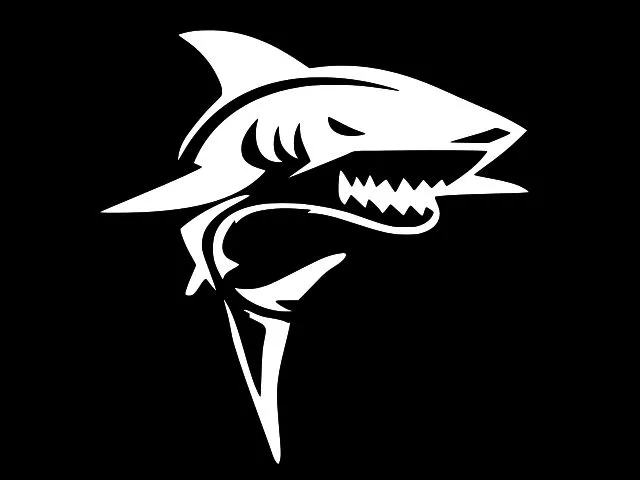 SHARK JAWS Vinyl Decal Car Window Wall Sticker CHOOSE SIZE COLOR