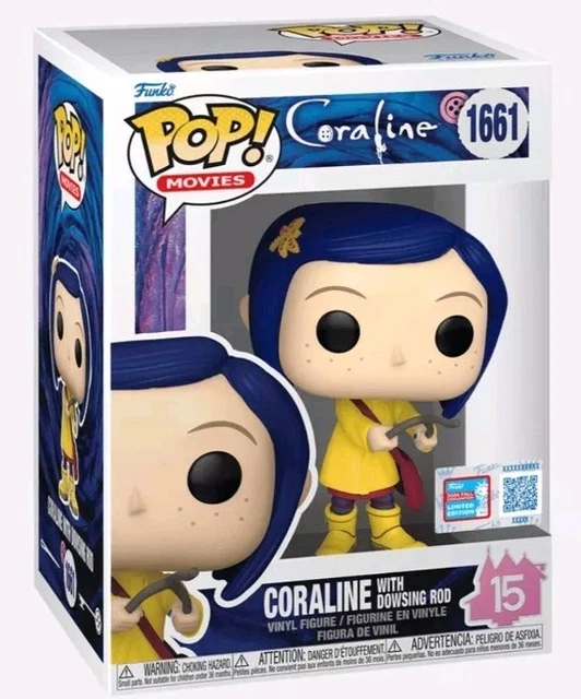 FUNKO POP CORALINE With Dowsing Rod NYCC 2024 Exclusive Shared Sticker