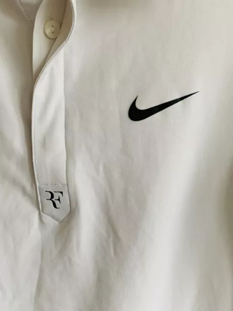 Nike Roger Federer RF 2010 French Open Alternate Men's Tennis Polo Shirt Size M 2