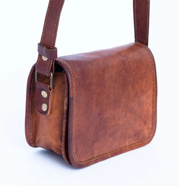 Fait à la Main Cuir Bandoulière Sac Porte-Feuille Cartable Messager 7