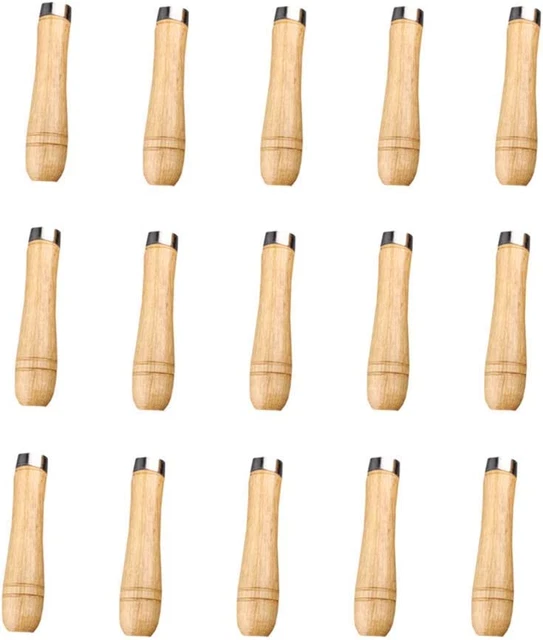 Shuny 15 Pcs Manche Bois pour Lime,PoignéE de Dossier en...