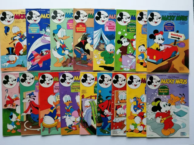Walt Disneys Micky Maus EHAPA-Verlag 17 Hefte aus 1981 (S36)