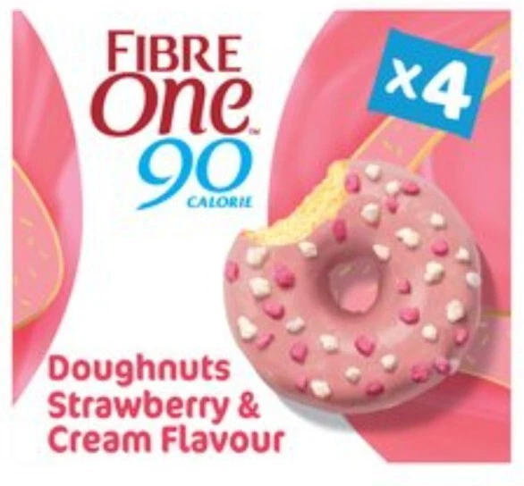 Ciambelle in fibra One 12 x 25 g. Scatola di 4 x 3 scatole. Buona scadenza