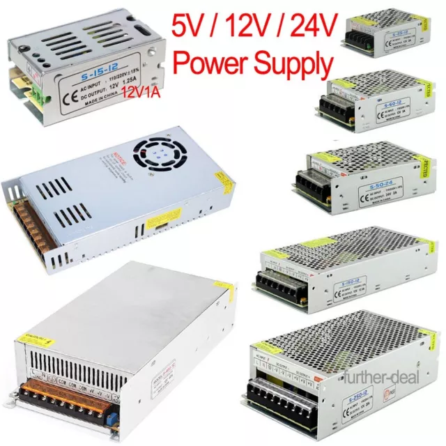 AC to DC 5V 12V 24V 60W -720W Switch Power Supply Adapter Driver Led Light Strip