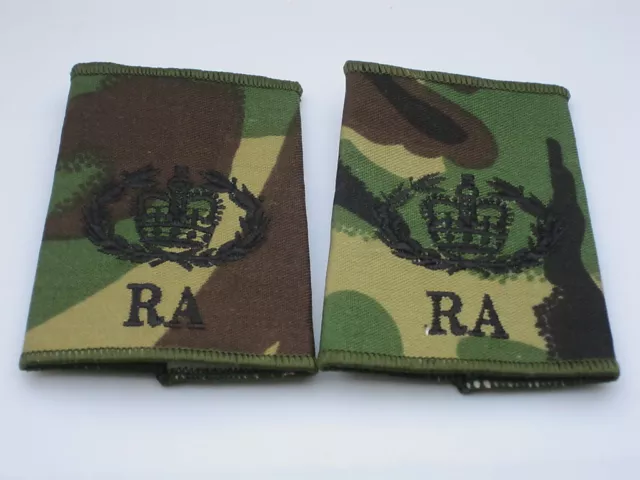 Rangschlaufen: Warrant Officer 2, RQMS,Royal Artillery,DPM,(Krone & Kranz  & RA)