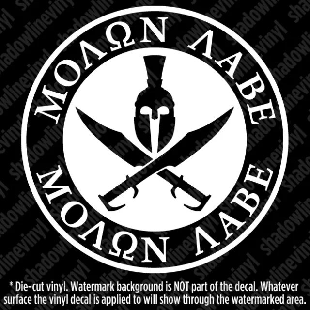 MOLON LABE Decal Sticker Spartan Come And Take Them NRA AR 300 Pro Gun Spec Ops