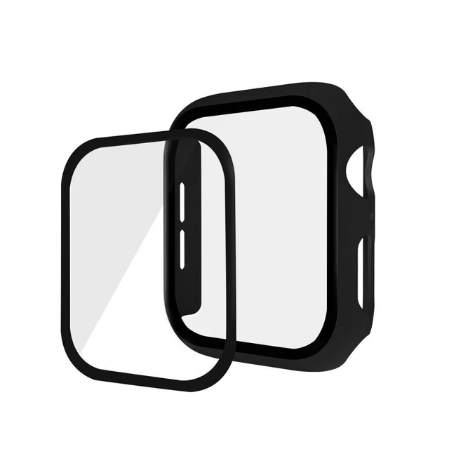 Rubberized TPU Case for Apple Watch SE/SE (2022)/Series 6/5/4 44mm - Black