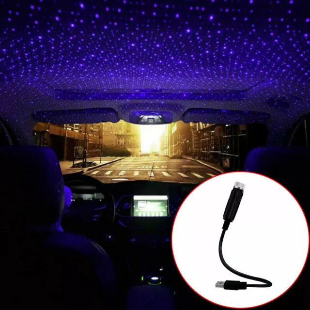 Car Interior Roof LED Star Light USB Atmosphere Starry Night Sky Lamp Neu